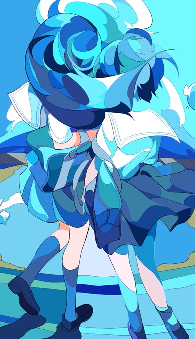 「青いスカート ローファー」のTwitter画像/イラスト(人気順)｜21ページ目