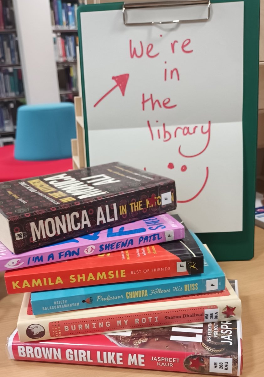 We're celebrating #SouthAsianHeritageMonth   with <a href="/MidYorkshireNHS/">Mid Yorkshire Teaching NHS Trust</a>. Here are some excellent and relevant titles from our collection. Like the sign says, they're just sitting here waiting for you!