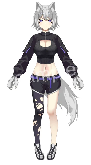 nizimaにてパーツ分け済みPSDデータを販売しております。 #Vtuber #Live2D 