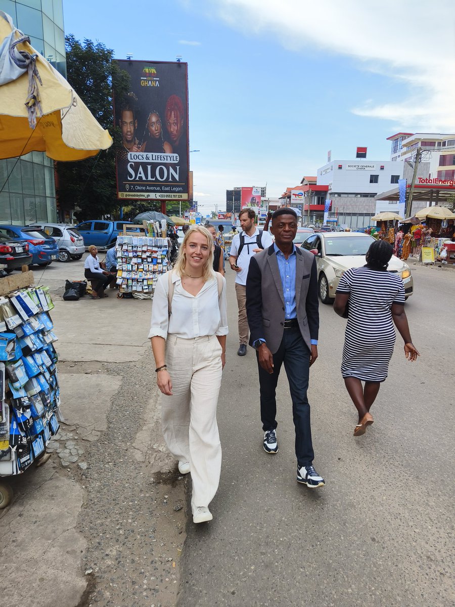 Our special cycling capacity building Accra workshop began with facilitator's engagements and walking tour of the city center on the 17th to understand the issues