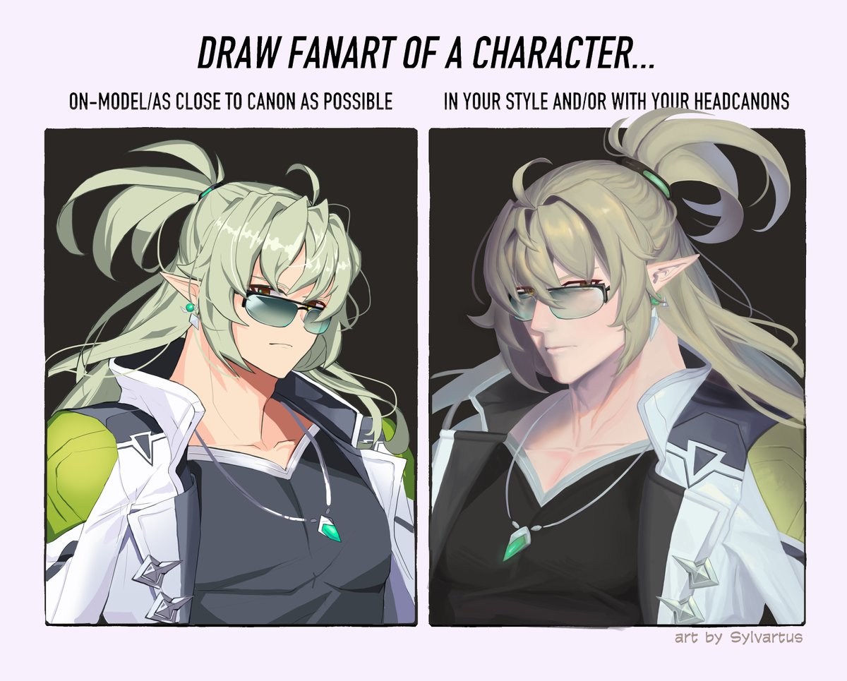 trying GCDC art style, it's been a long time since I'v used cell shade 

no glasses version on the reply