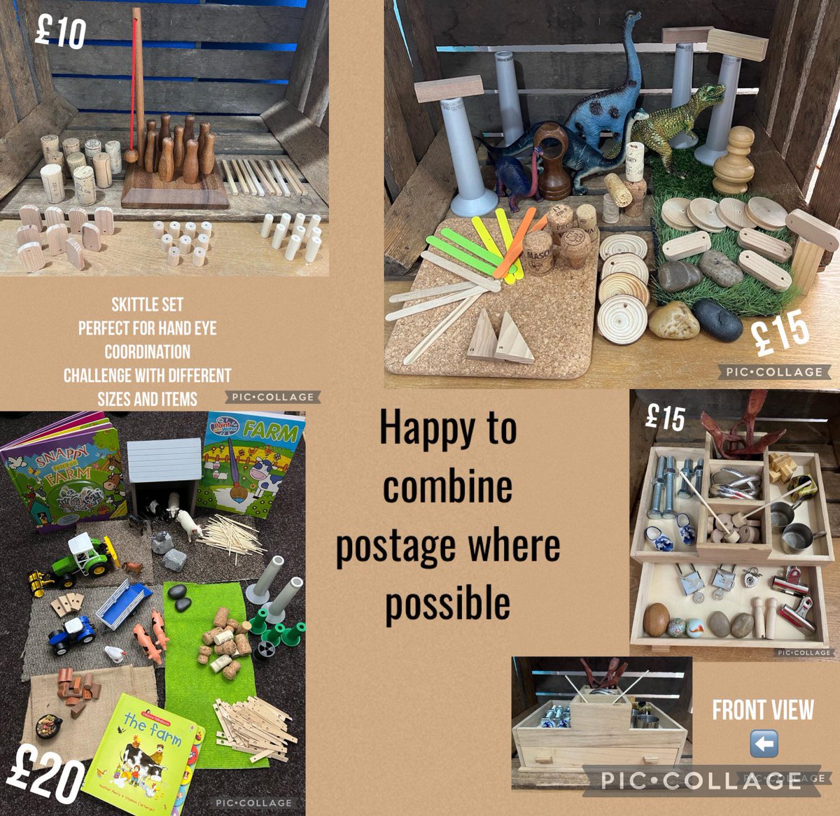 Some of the lovely items we still have available 
please see our facebook page
facebook.com/profile.php?id…
#Looseparts #Childledplay #Imagination #Earlyyears #Childcare