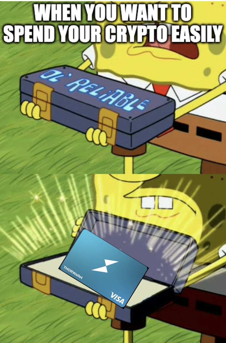Thorwallet's tweet photo. The THORWallet Army, Thorchads and Mayachads starting from tomorrow …

💚💳

#THORCard #VisaCryptoCard $TGT $RUNE $CACAO https://t.co/IJwoRGzf2s