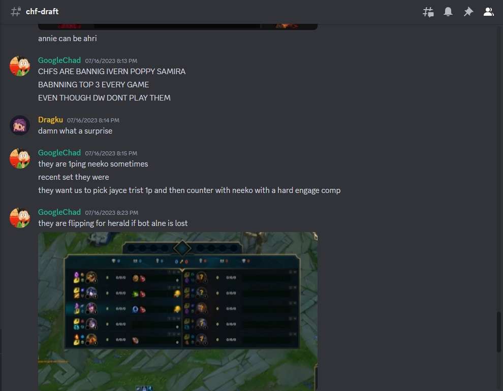 Nice professionalism guys 👌
<a href="/SouliLOL/">Paris Souli</a> <a href="/SanctumChazz/">Chazz ☀️</a>