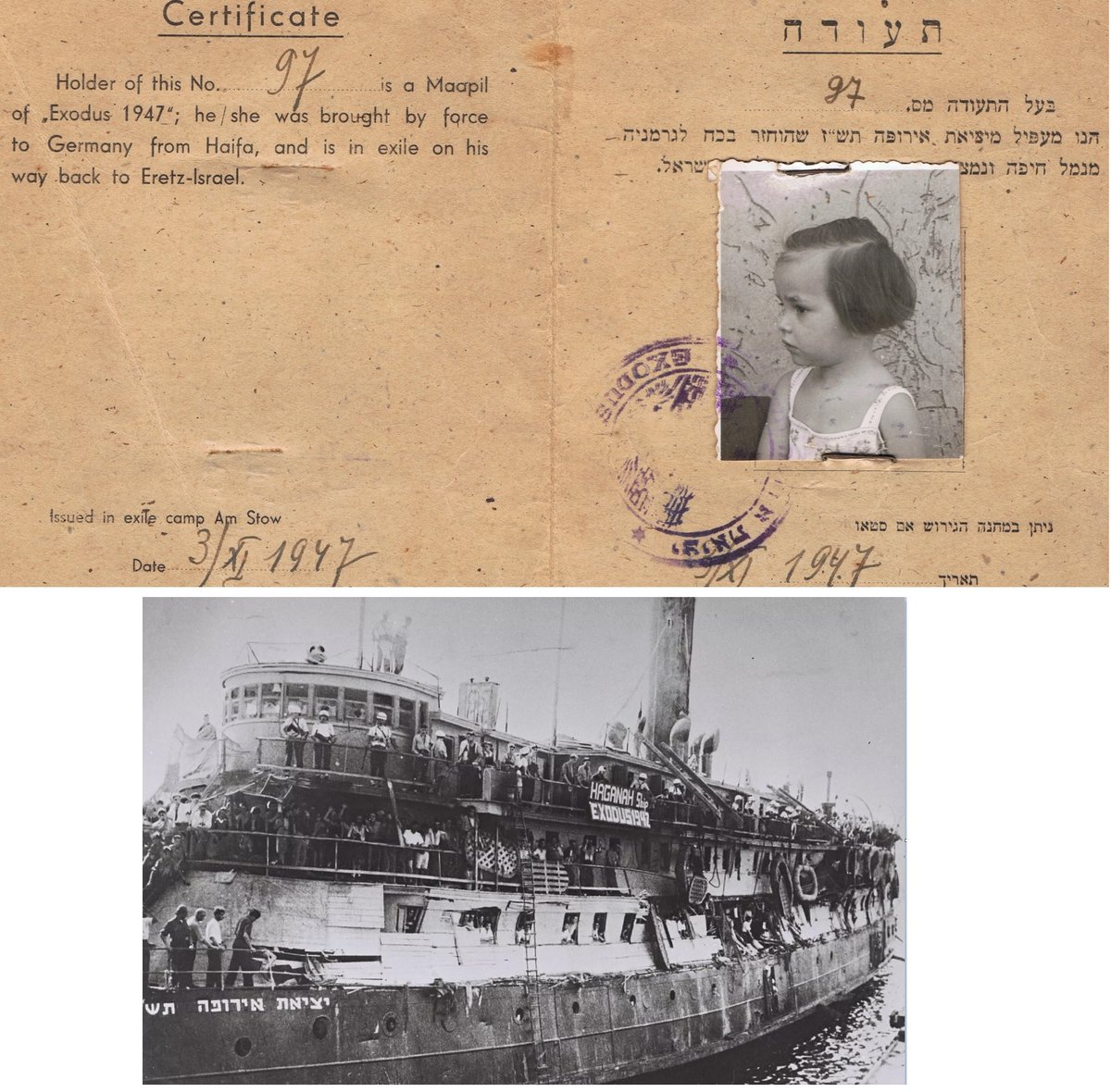 Dror Goldberg on Twitter "On this day in 1947 my 3yearold mom was
