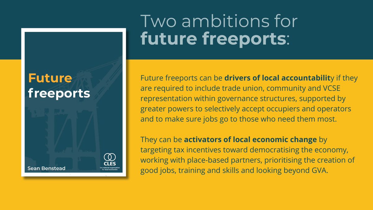 Questions over transparency around the #Teeswork site have raised questions about #freeports. Our new paper by @SeanBenstead examines the debate, & offers a six-point plan developed from our exploration of how freeports can be done differently. More here: bit.ly/43pBLz1