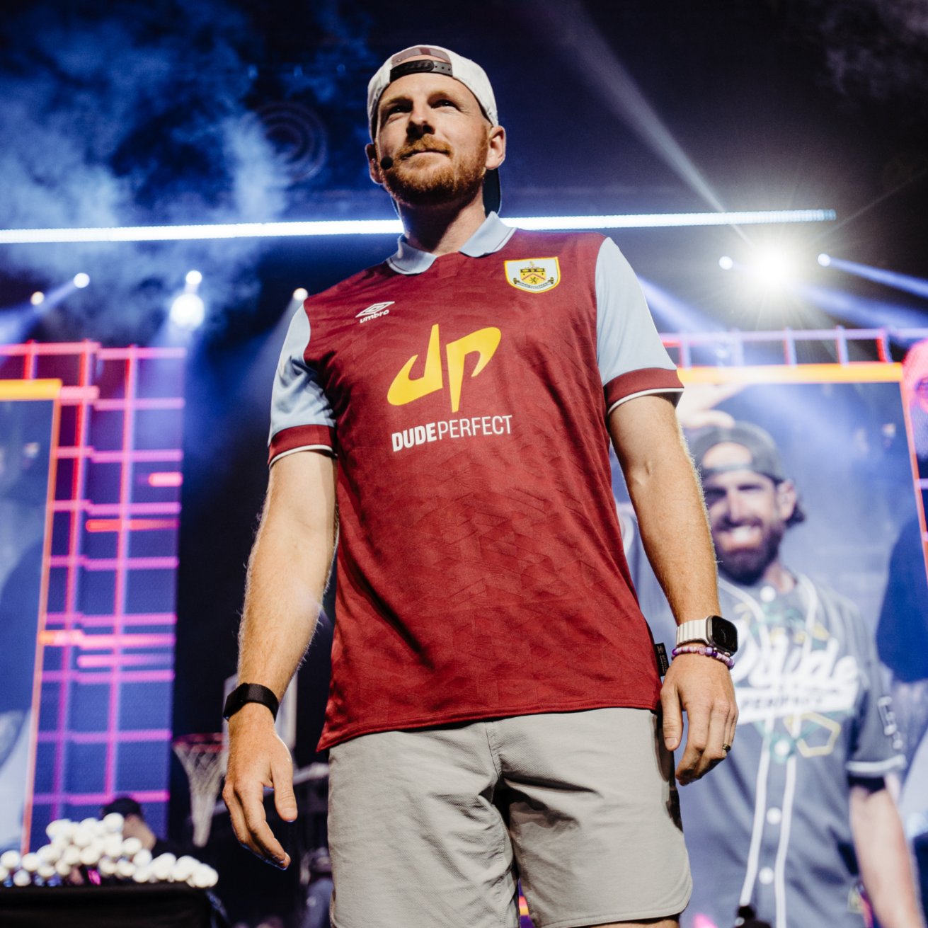 Burnley F.C. and Dude Perfect ink shirt partnership