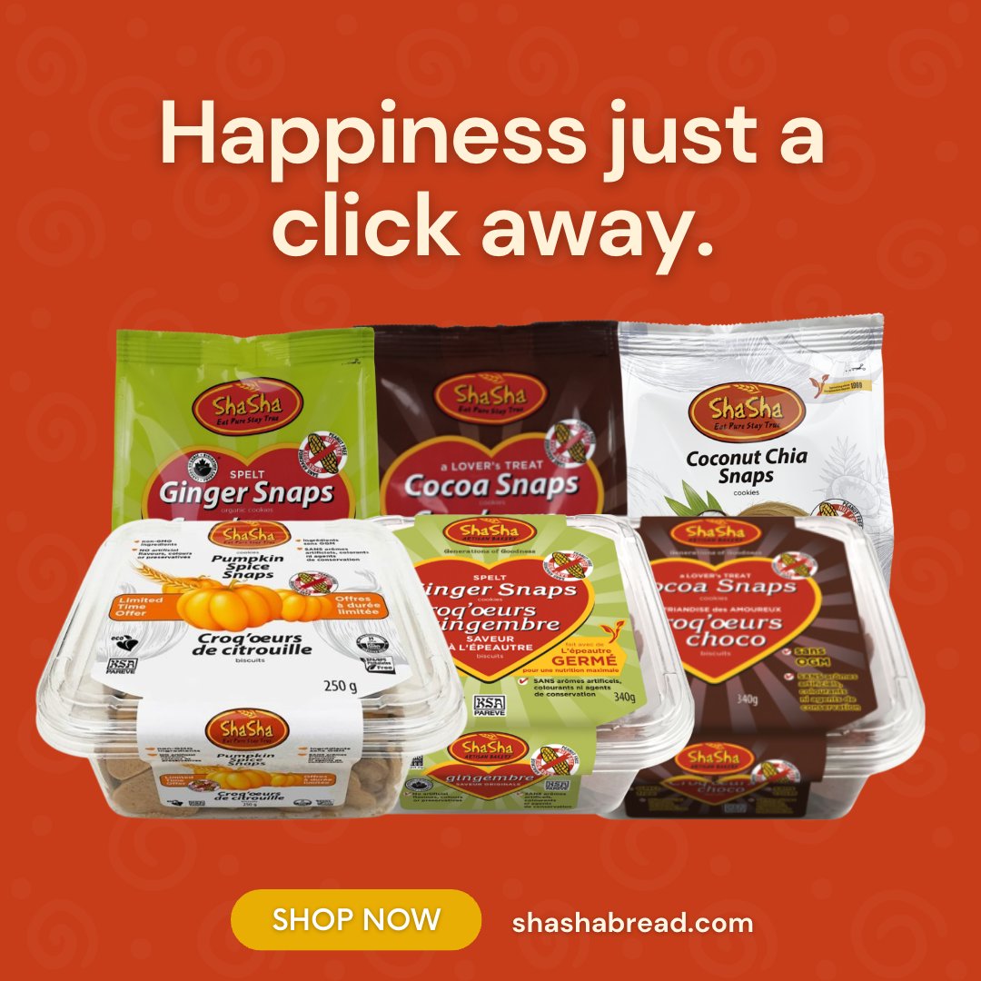 ShaShaBreadCo's tweet photo. Wholesome Snacking Redefined: Shasha's Healthy Snap Cookies, Now Online! Visit https://t.co/sK0wpwrm2w to embark on your online shopping adventure. https://t.co/5hJ5VC939Y