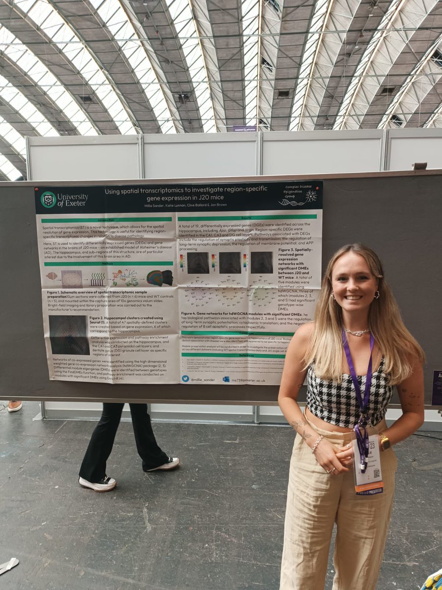 More great talks today at AAIC, and of course <a href="/millie_sander/">Millie Sander</a>’s poster on our spatial transcriptomics collaboration with <a href="/jontbrown/">Jon Brown</a> #AAIC23