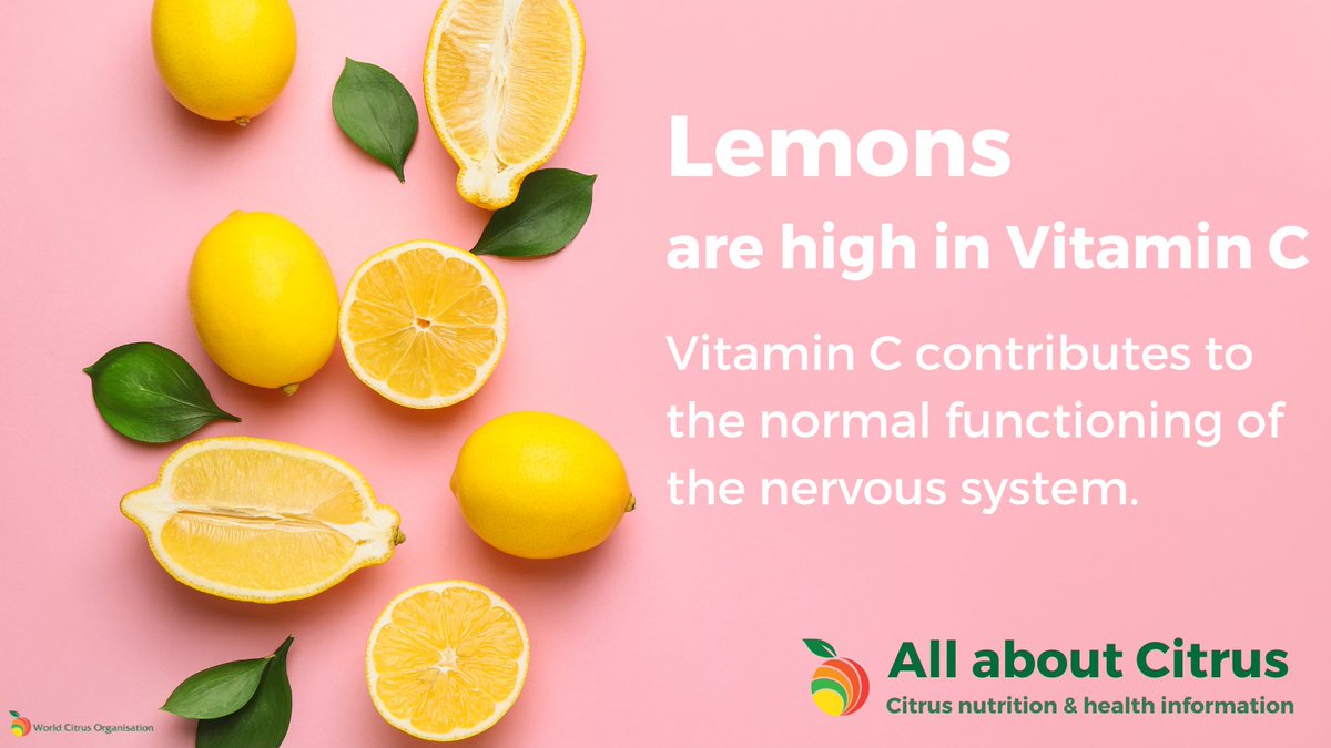 If you want to stay cool &amp; healthy this summer, add some #lemons to your drinks! 🍋🥤😎 #Lemons are delicious &amp; high in #VitaminC. Vitamin C contributes to the normal functioning of the nervous system 💪🍋 #worldcitrus #allaboutcitrus