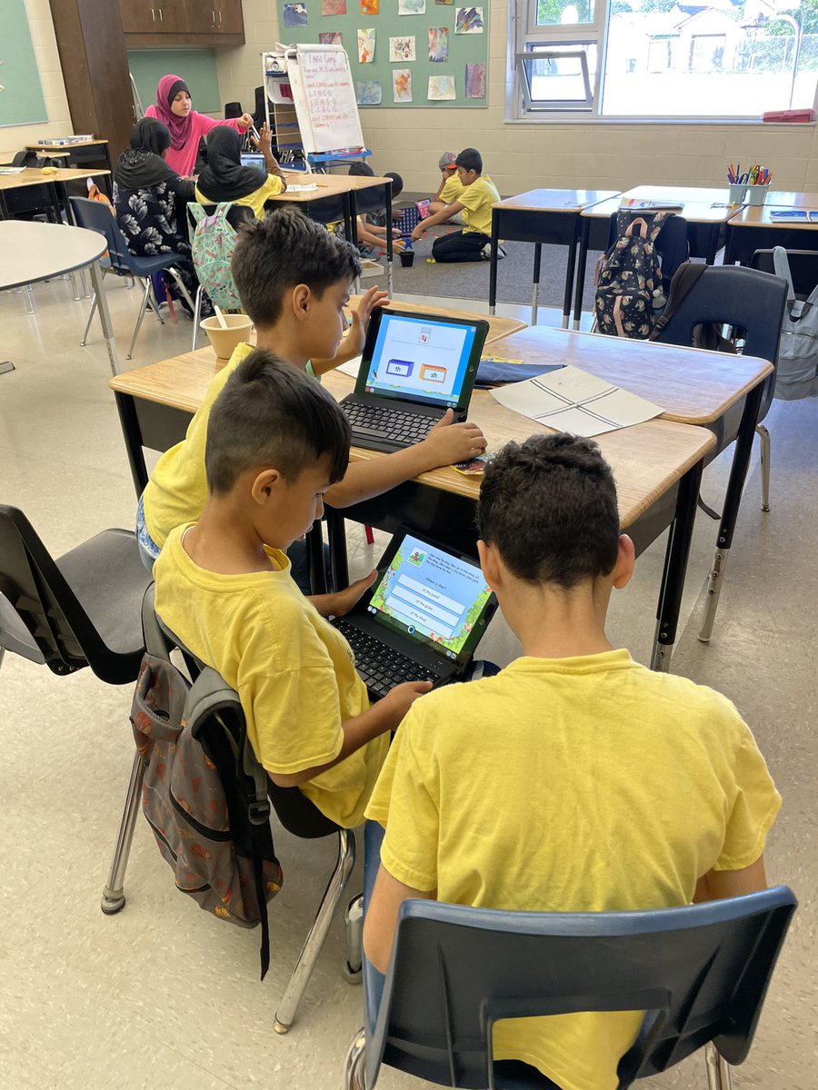 MsBabic's tweet photo. Camp Lingo - Day 11:
“Ms., can we do Lexia?” #CampLingo
#GECDSBSLP2023
@MsBaic @gecdsbpro @BegleySLP2023 @ClaraHowitt #GECDSBSLP2023 #summerlearning https://t.co/Y3OrRQAkMK