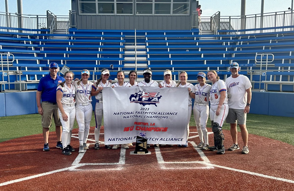 abby_hammond13's tweet image. It was an awesome summer with @ForceSouthern. So proud that we won @NFAsoftball Nationals! 
Final summer stats: 
Pitching: 78 IP, 67Ks, 7 BBs, 1.52 ERA, 1.02 WHIP, 73 H, 17 ERs 
Hitting: .568 with 5 HRs, 13 2Bs, 3 3Bs, 28 RBI, .976 SLG %
@CathSoftball @MandiBaldufnsr