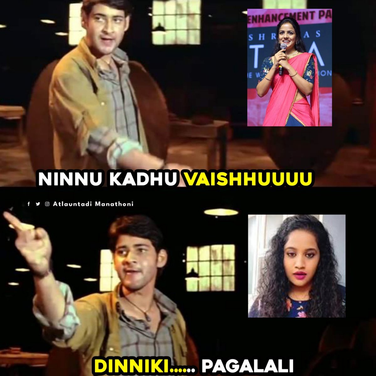 AUMT____'s tweet photo. Ninnu Baga Manipulate Chesi Enni kastalu lo Padesindhi @iamvaishnavi04 .

#BabyTheMovie #Baby @ananddeverkonda @SKNonline https://t.co/IFKyO1gTQK