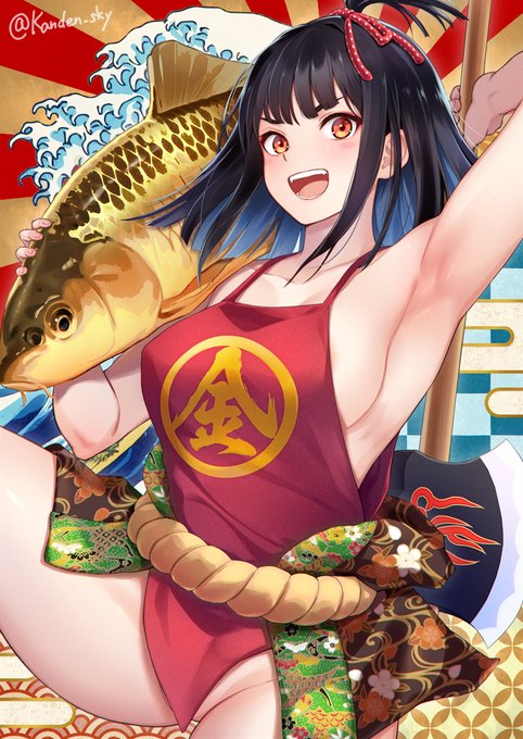 女版金太郎(リクエスト) https://t.co/7UKmIh05aZ 