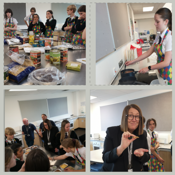 FoodGaa's tweet photo. Year ten food groups today had to create a starter, main and desert from Army ration packs - safe to say the students had a brilliant time using their imagination to create dishes- taste testing by Senior Leaders :) https://t.co/xWy51PKCPM