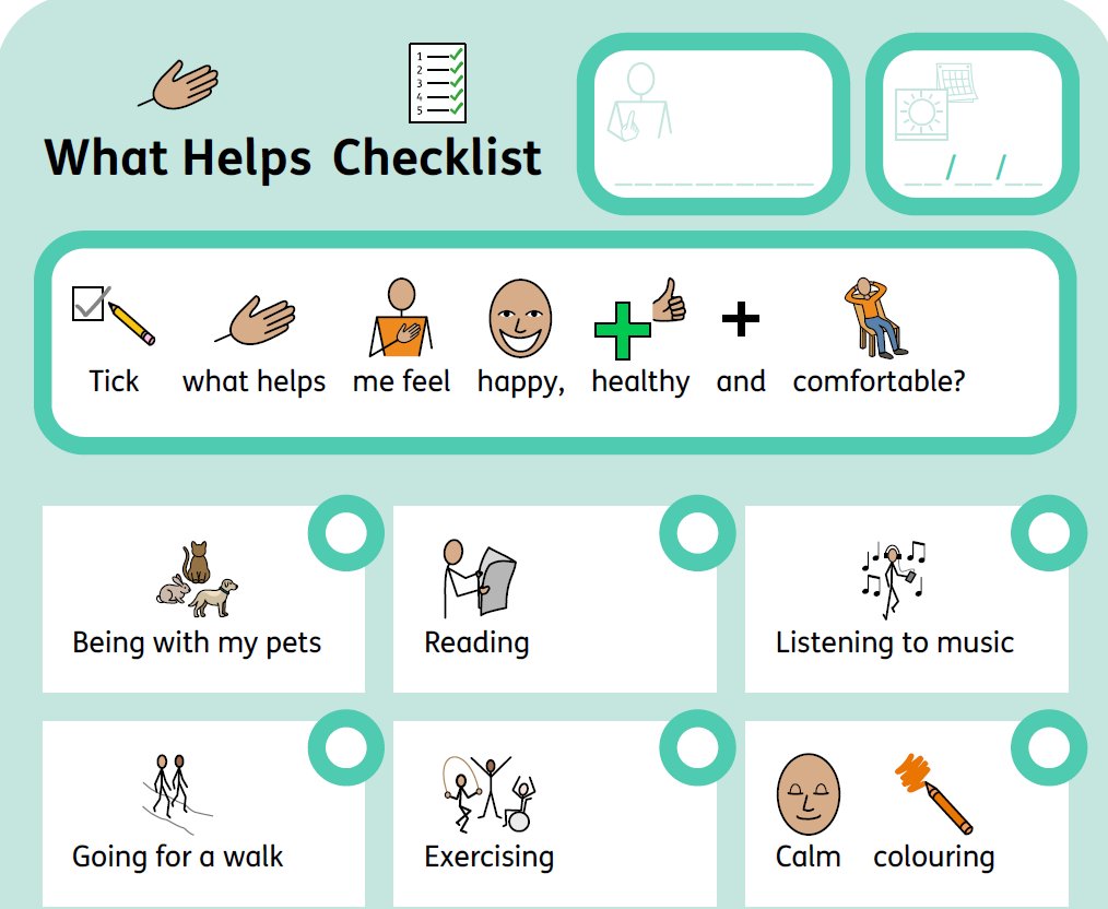 I've just come across this free symbol pack from @Widgit_Software all about supporting wellbeing. Available as a PDF. widgit.com/resources/heal…