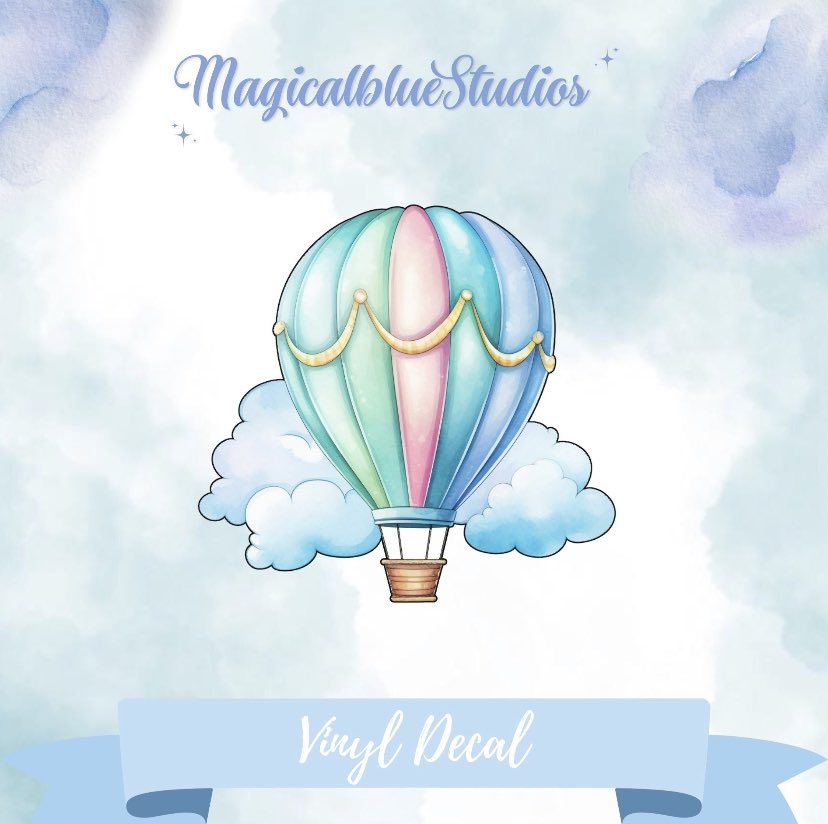 Introducing our adorable kawaii hot air balloon watercolour sticker - a beautiful fusion of art and cuteness! A vibrant addition to your sticker collection.#nuseryart #kawaii #sticker #hotairballoon #sticker #watercolor #MHHSBD #vinylsticker etsy.com/listing/152565…