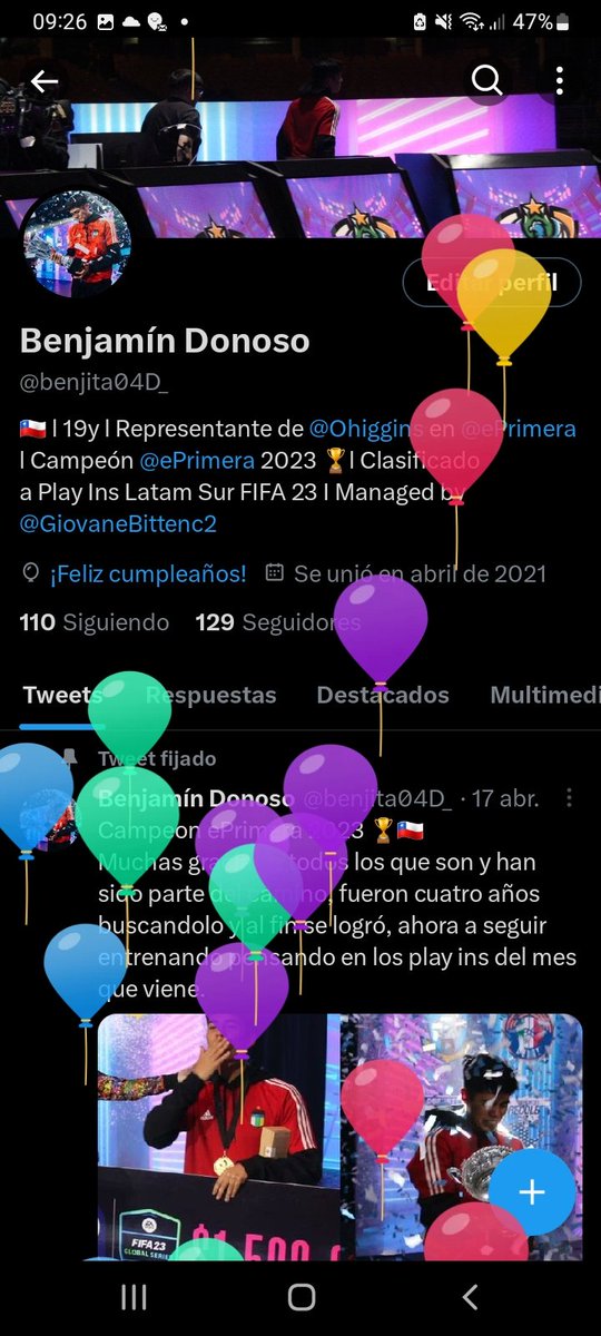 el mejor regalo que puedo tener es que tekkz pase a las semis hoy