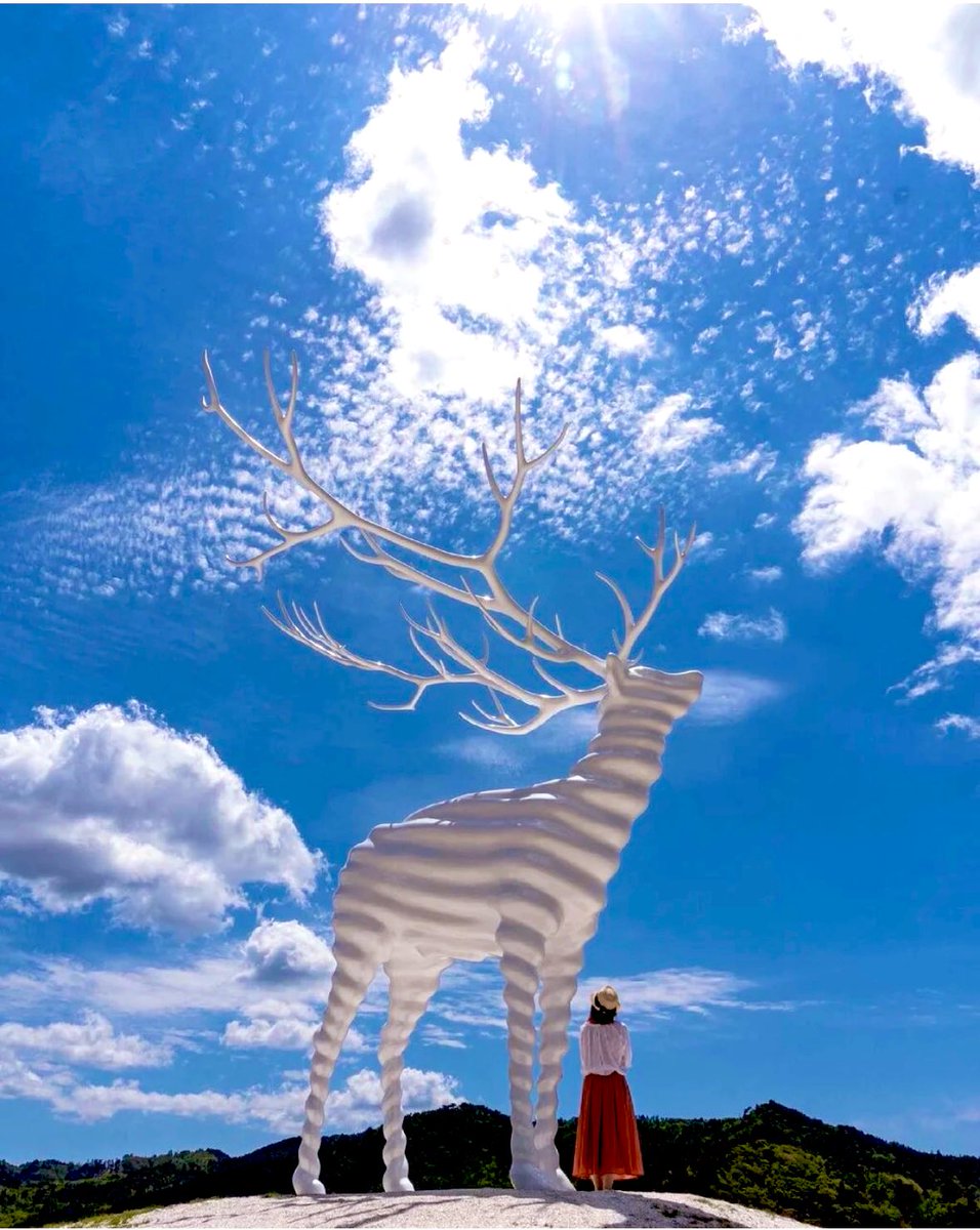 kk_923_Jin's tweet image. 誕生日の思い出✨📸✨
大安だったのに休み取れたのか連れて行ってくれた✨
暑かったけど綺麗な所だし幻想的だし、ずっと見ていられる気がした😊ピアノ可愛かった💕

#Reborn-Art Festival
#White Deer
#Microcosmos -Melody

2枚目はイメージ👀こんなに大きいの🦌