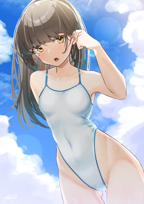 早潮さんと海水浴!! 