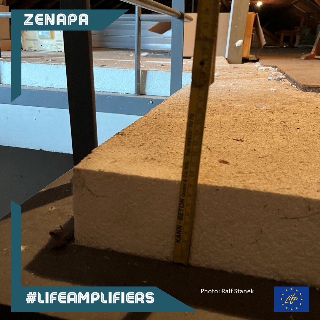 #Energy manager hired by the #Vulkaneifel district to support the climate change manager with technical input. 💪 One of the current measures is the #insulation of 500 m2 using #sustainable materials on the roof of a school building. 🏠🌿 #ZENAPA <a href="/LIFEprogramme/">LIFE Programme</a> #LIFEAmplifiers