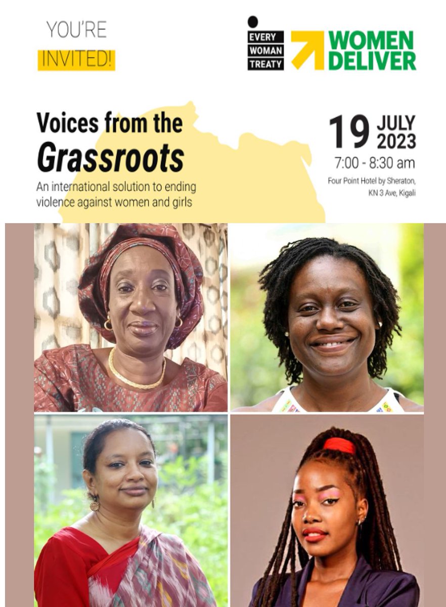 EveryWoman_Org's tweet photo. Our coalition member from #Bangladesh &amp;  EVERY WOMAN TREATY Chief Operating Officer are also @WomenDeliver in #Kigali  to advocate for a safer world for women and girls. Join the team to #EndVAWG at #WD2023.  RSVP: https://t.co/zLsM2JRBAq https://t.co/uHP6X1gWYA