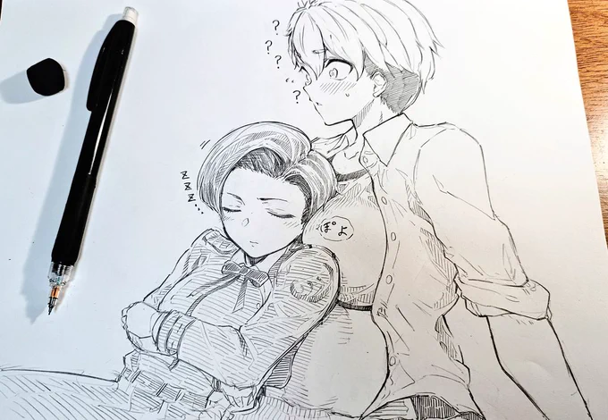 「(いきなり脱がされたと思ったら寝ちゃった…なんなんすかー!?)」なフキサク 