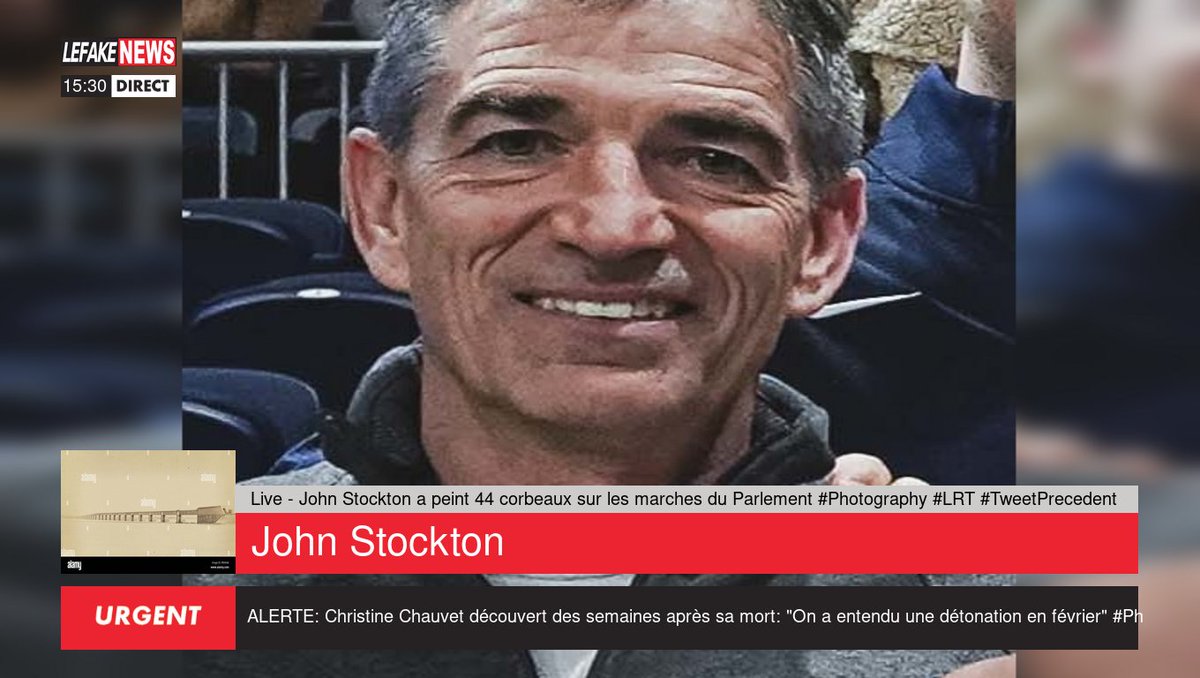 ‼️ Live - John Stockton a peint 44 corbeaux sur les marches du Parlement #Photography #LRT #TweetPrecedent