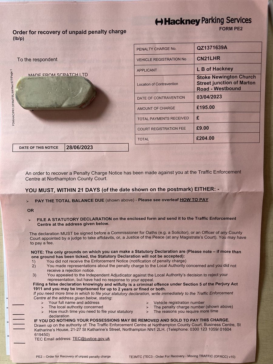 mfsplay's tweet photo. @mayorofhackney 

We are a local SE struggling whilst building ecological, playgrounds in Hackney. These fines are crushing and we have numerous playgrounds to maintain within liveable streets. Our team use bikes for every build we undertake. These fines are killing our business. https://t.co/8asOhYqMvQ