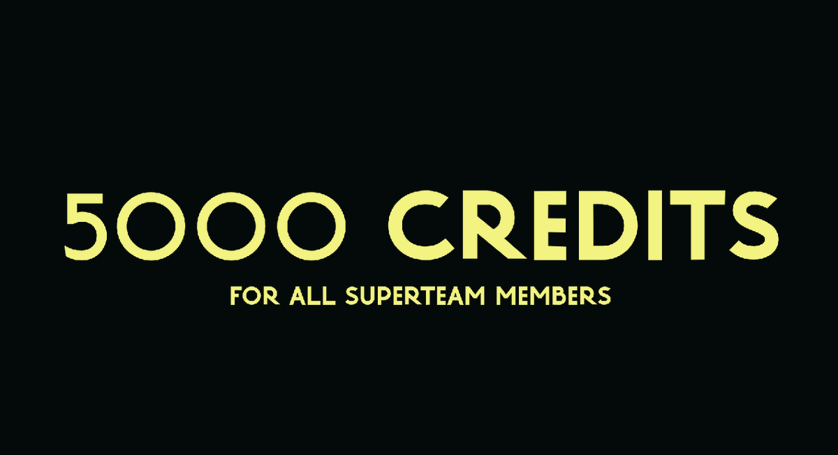 The highest density of talent on Solana lies in <a href="/SuperteamDAO/">Superteam (old)</a>. Now's the time for all to build with HUB! 🫡

Giving away 5000 FREE CREDITS to every Superteam member that signs up on HUB ->