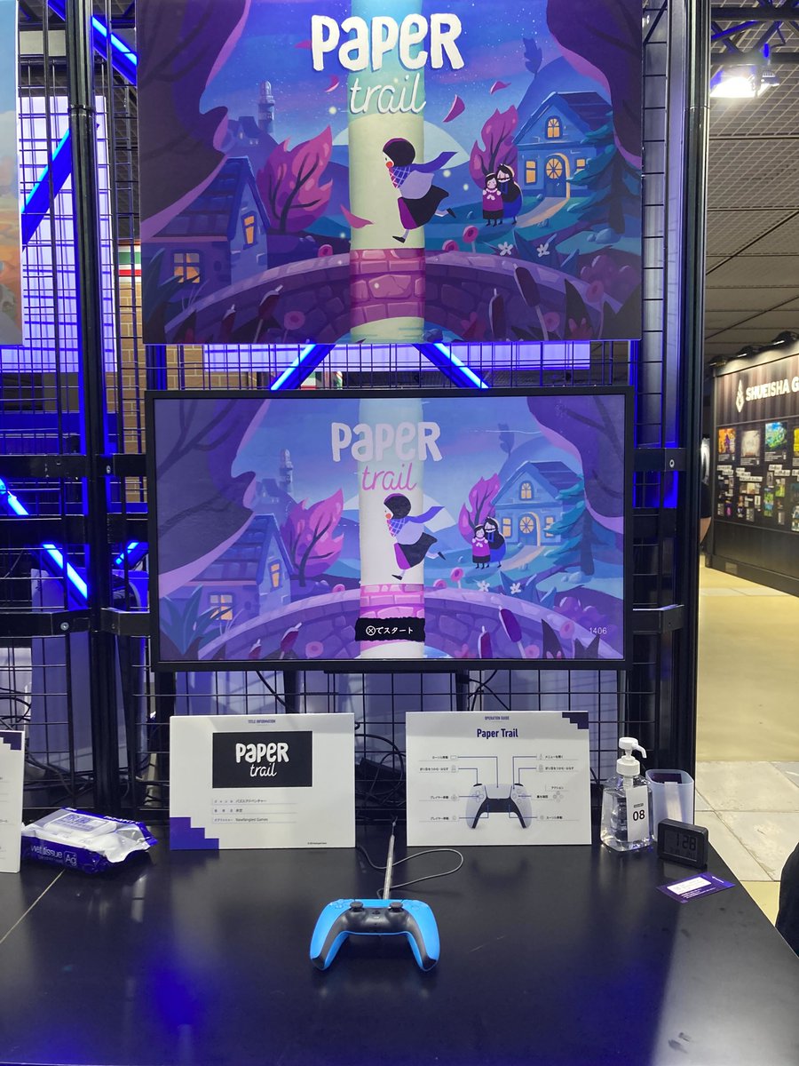 NewfangledGames's tweet photo. It was an honour to officially debut Paper Trail on Playstation at @BitSummit in Kyoto! 💪
#BitSummit #bitsummit2023 #indiegame https://t.co/9NJ9TtTIkj