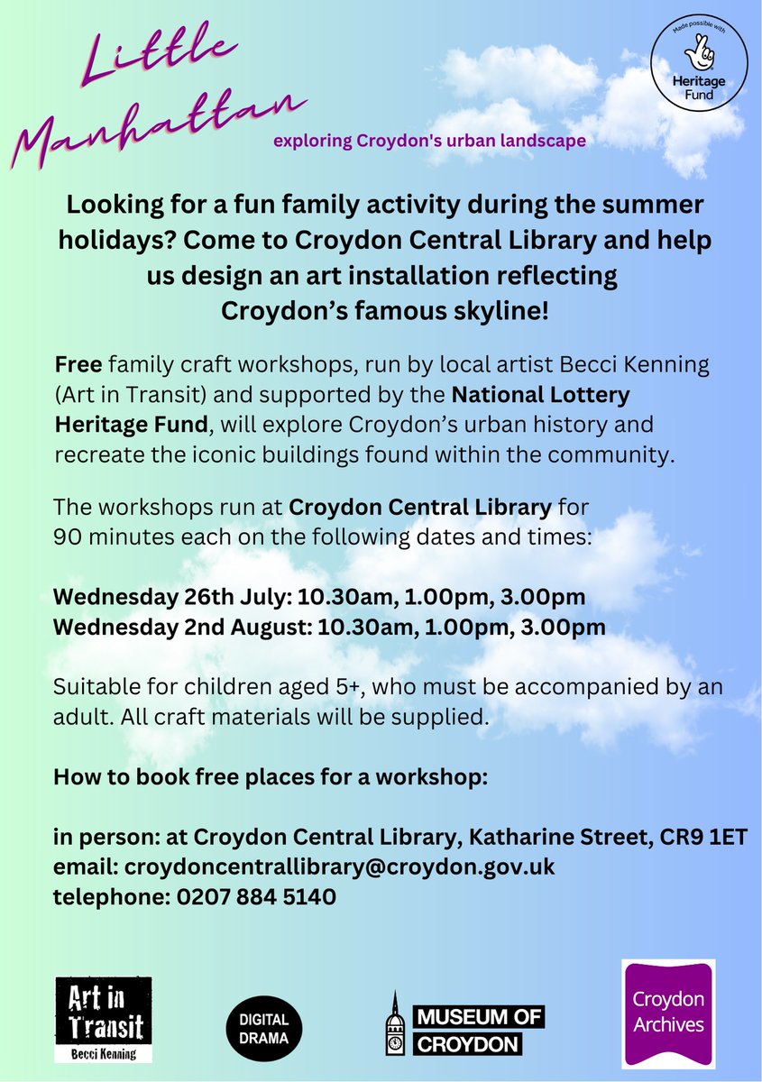 Digital Drama (@digidrama) on Twitter photo Looking for free family activities in the holidays? Come join us on 26th July and 2nd August at Croydon Central Library for fun printing workshops inspired by Croydon's skyline with <a href="/ArtinTransit1/">Becci Kenning</a> <a href="/MuseumOfCroydon/">Museum of Croydon</a> <a href="/yourcroydon/">Your Croydon</a> <a href="/culturecroydon/">Culture Croydon</a> <a href="/CroydonGuardian/">Croydon Guardian</a> <a href="/HeritageFundL_S/">The National Lottery Heritage Fund London & South</a> Looking for free family activities in the holidays? Come join us on 26th July and 2nd August at Croydon Central Library for fun printing workshops inspired by Croydon's skyline with <a href="/ArtinTransit1/">Becci Kenning</a> <a href="/MuseumOfCroydon/">Museum of Croydon</a> <a href="/yourcroydon/">Your Croydon</a> <a href="/culturecroydon/">Culture Croydon</a> <a href="/CroydonGuardian/">Croydon Guardian</a> <a href="/HeritageFundL_S/">The National Lottery Heritage Fund London & South</a>