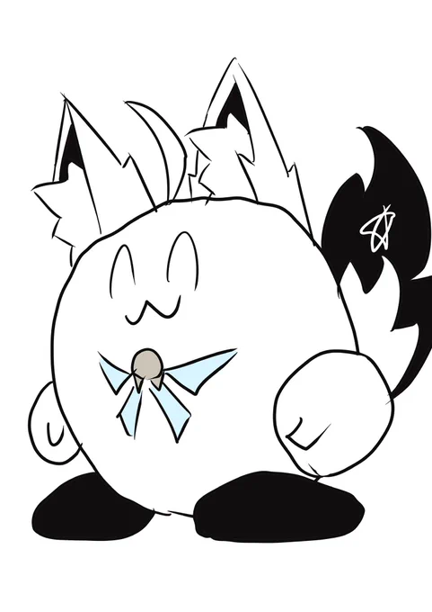 こんなんでいいんですよね…?
 #絵フブキ 