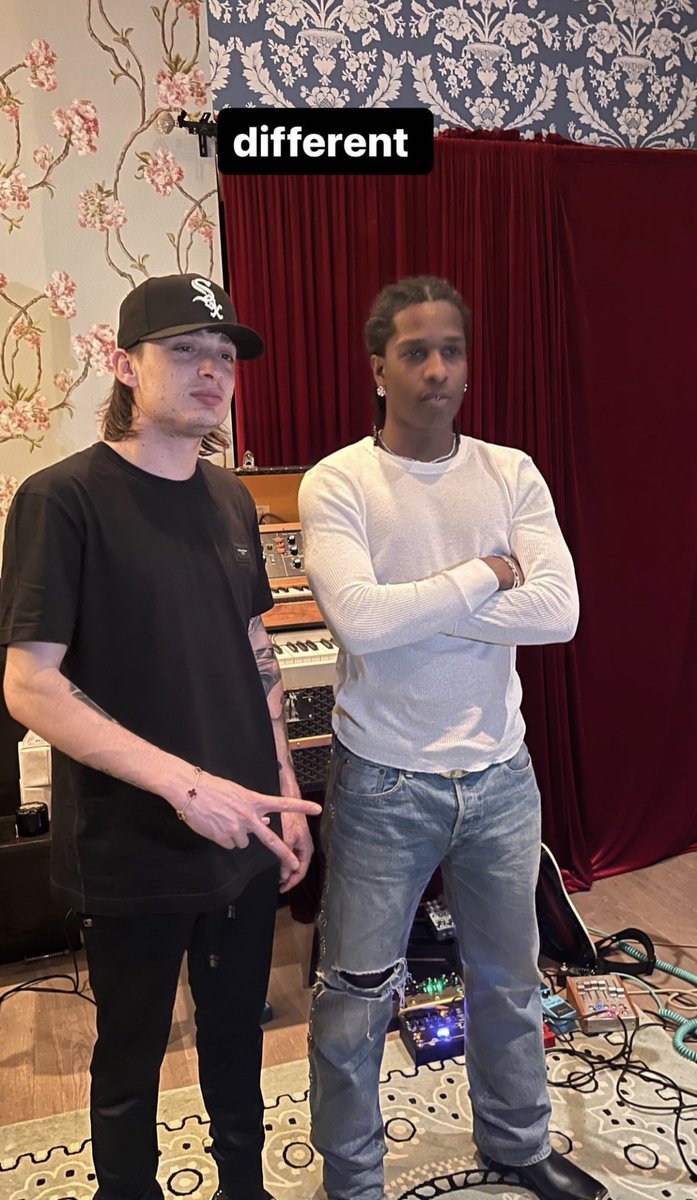 mrsawge11's tweet photo. A$AP Rocky &amp; Peso Pluma in the studio 👀 #asaprocky https://t.co/vVvYF0Qyr9