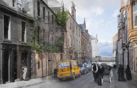 Rothesay’s Bishop Street old & new photos blended together, part of one of the camera club’s projects… all my Bute twitter friends remember we are always looking for new members #rothesay #isleofbute #adobephotoshop #blended