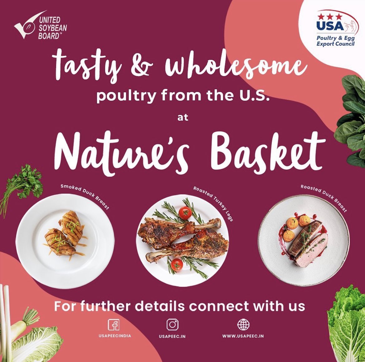 USDAIndia's tweet photo. Visit your nearest @NaturesBasket ๐ to discover the tantalizing array of premium #USDuck ๐ฆ & #USTurkey ๐ฆ products that will delight your taste buds & elevate your culinary experience.๐ #TryUSTurkey #TryUSDuck #TasteofAmerica #USAPEEC #USAPEECIndia #NaturesBasket #TryUSPoultry https://t.co/6i9Y8Gmy3r