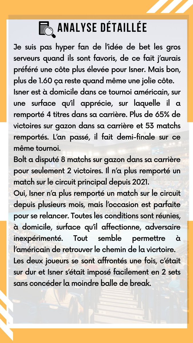 AC_PRONOS_'s tweet photo. 📆 18.07.2023
🗣 Direction Newport pour le pronostic du jour. Dernier tournoi sur gazon de la saison.
7️⃣ PRONOSTICS sont postés sur mon groupe Télégram !
♥️ & ♻️ si tu suis !
#ACPRONOS #betting #TeamParieur #ATPNewport #Tennispicks https://t.co/AD18b4cDUu