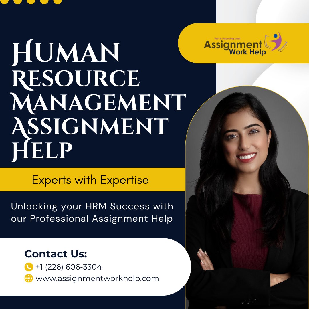 AWorkhelp's tweet image. Struggling to complete your Human Resource Management assignment? Let us help you simplify your task and get it done right!
#assignmentworkhelp #assignmenthelp #homeworkhelp #onlineassignmenthelp #professionalassignmenthelp #hrm #humanresourcemanagementassignmenthelp #education