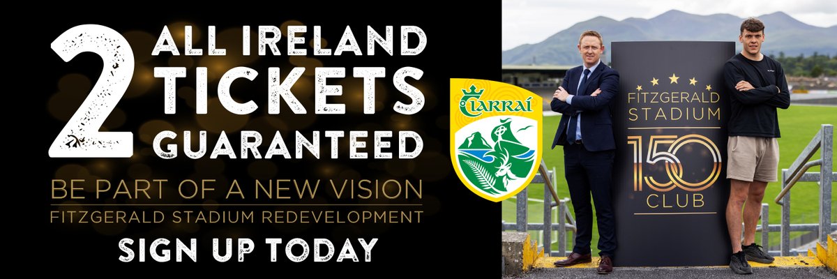 🌟 Exciting news! Introducing The Fitzgerald Stadium 150 Club, a special membership opportunity to support the redevelopment of Fitzgerald Stadium Killarney and make our stadium dream a reality! ⚽️✨Join us and enjoy exclusive benefits! Details in profile link. #FitzgeraldStadium