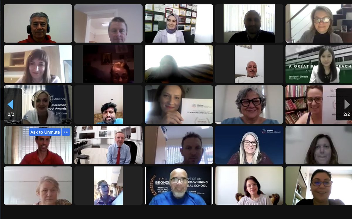 A huge thank you to everyone who attended this afternoon's #AwardsCeremony to celebrate the outstanding commitment of our schools globally. 👏⭐️🌎

📽️ Watch the recording here: youtu.be/oYtG-S2CQIs.