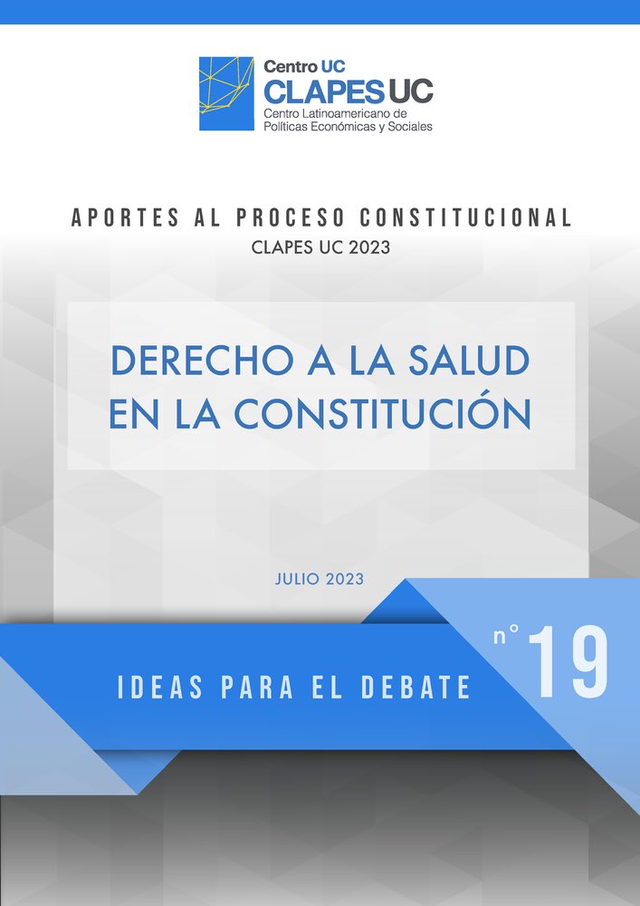ClapesUC's tweet photo. [NUEVO DOC.] “Ideas para el debate Nº19”. Texto sintetizado sobre el derecho a la protección de la #salud en la constitución actual.
Por @MooreKarin @NicolasOss33376 y Alejandra Sepúlveda
📄 Descárgalo aquí: https://t.co/3dp0ZRXvO1 https://t.co/vm2TQZpijU