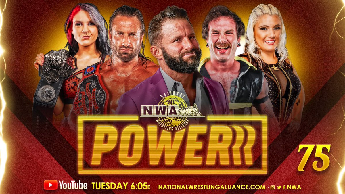This evening it’s #NWAPowerrrr
6:05 pm est on YouTube!
TV Title defense