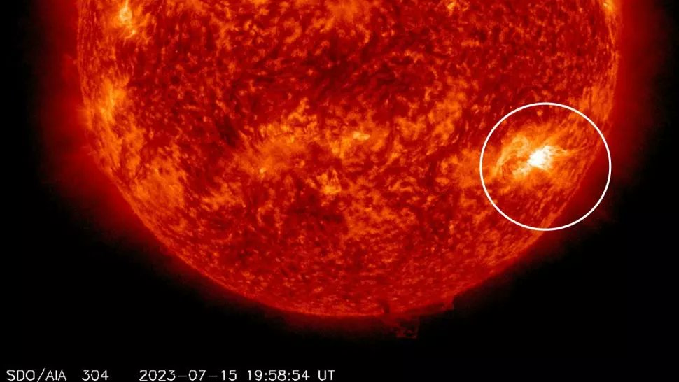 latestinspace's tweet photo. Two large coronal mass ejections from the sun are expected to hit Earth today, July 18 

Expect strong auroras at the poles https://t.co/c2lSes8poe