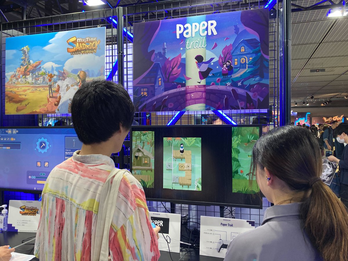NewfangledGames's tweet photo. It was an honour to officially debut Paper Trail on Playstation at @BitSummit in Kyoto! 💪
#BitSummit #bitsummit2023 #indiegame https://t.co/9NJ9TtTIkj