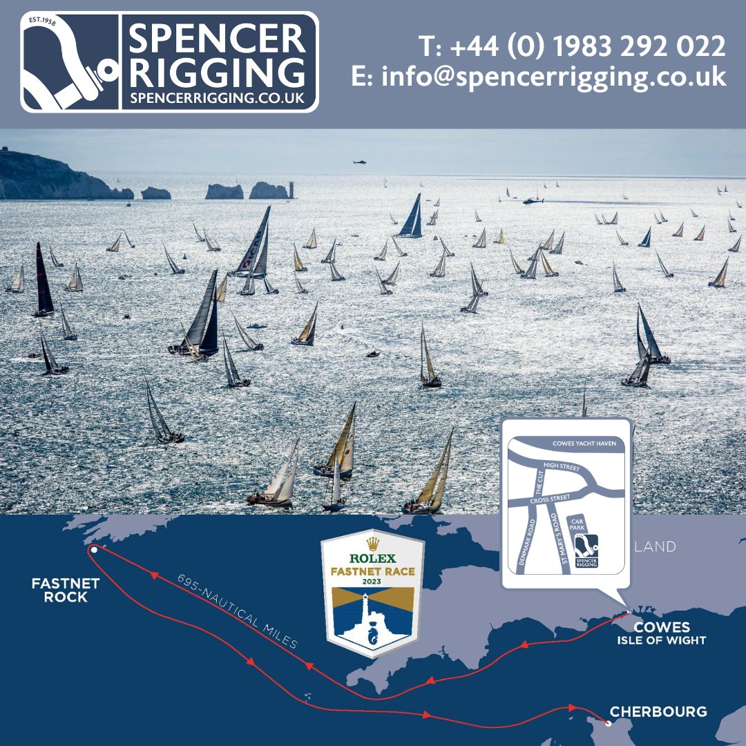 Tick...Tick...Tick...Not long until the epic 50th Edition of the <a href="/RORCracing/">RORC</a> <a href="/Rolex/">ROLEX</a> Fastnet Race gets underway! Good luck to all competitors. Contact the team for any last-minute rigging requests!

#spencerrigging #raceready #RolexFastnetRace #rolex #RORCracing