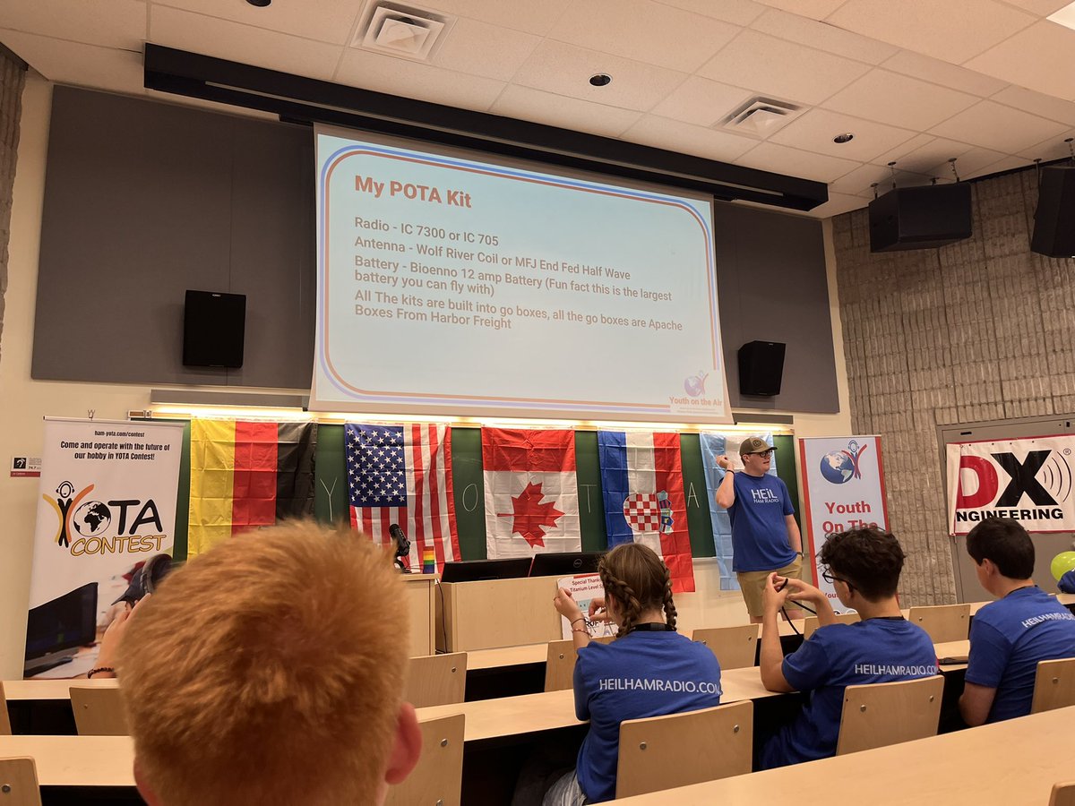 YOTAregion2's tweet photo. Schedule for Day 2: Monday, July 17th

✅  Build session: Antennas, and code keys! 
✅  Dstar, contesting, and digital modes
✅  Shack time and social time! 

Link to the highlight YouTube video: https://t.co/TYs4NbrD0j https://t.co/miIyAsFYmx