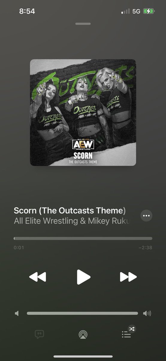 33jhenry's tweet image. Just downloaded @Saraya @realrubysoho and Toni Storm official AEW entrance theme from ITunes. Awesome job @MikeyRukus 🔥🔥🔥🔥🔥#Outcasts