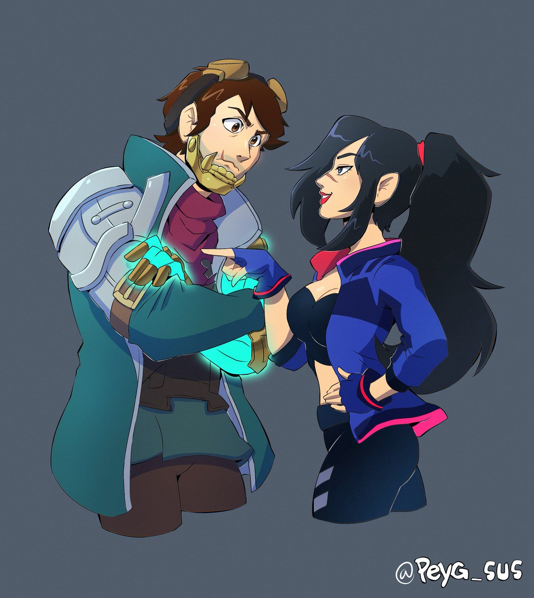 peyg_sus's tweet photo. Commission Done ✅
This is my first time accepting a commission again after like 3 years :3 and I'm very proud of it. Would like to thank my client for trusting me for recreating his ocs!
#commissionart #commissionsopen #digitalart https://t.co/KAyBGiXDpu