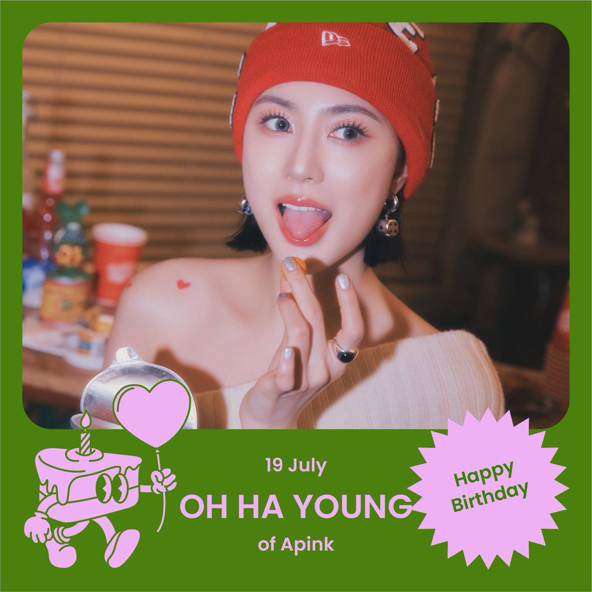 💖 Happy #OhHaYoung Day 💖
Today is #Apink #OhHaYoung ’s birthday-! 🎉
Hey #PANDA ! Have a lovely pink day~! ✨

✨ #에이핑크 의 오프로디테 막내 오하빵 🥐
#오하영 의 생일을 축하합니다~! 🎂

#오하영트친님_생일_이랍니다 #Happy_Hayoung_Day
#USCAKE #어스케이크