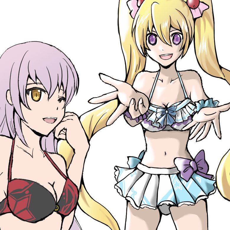 ラフから表情を変えて割と気に入ったアッカちゃん！
水着女子描くの楽しい～！次はヤチヨちゃん！（進捗を上げて自分を鼓舞するスタイル）